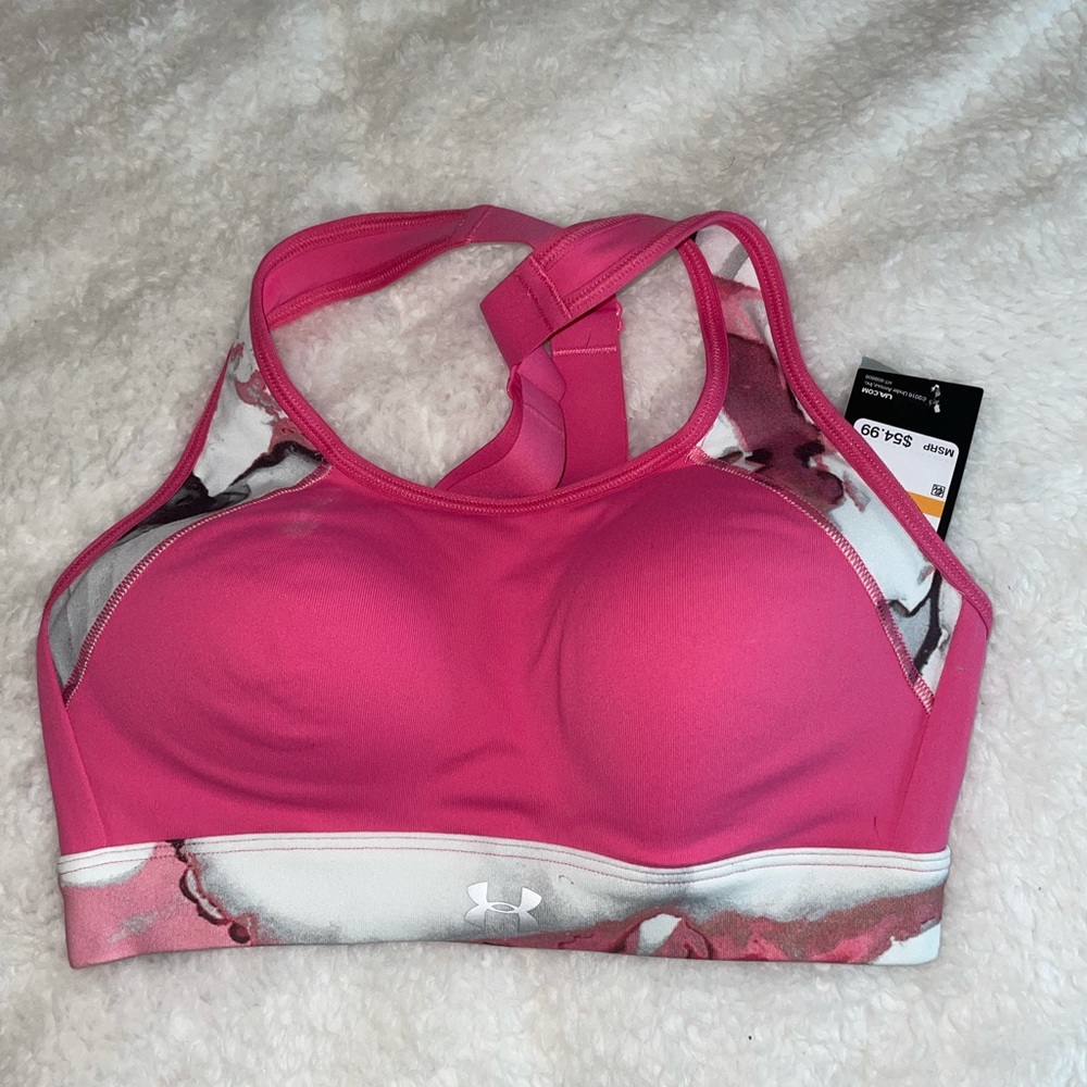 Pink under Armour sports bra!!